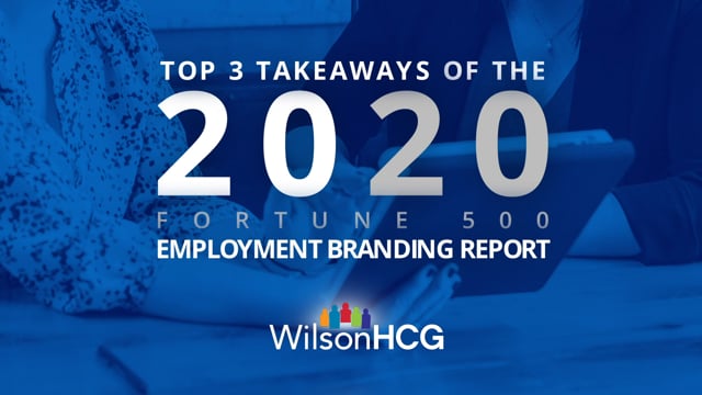 WilsonHCG – 2020 Employment Branding Report